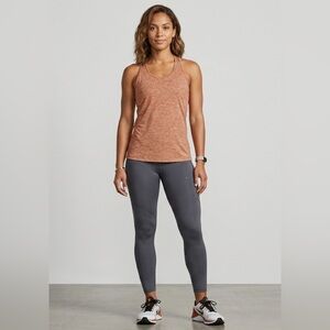 Nike Dri fit Heathered Rust Racerback Tank Top